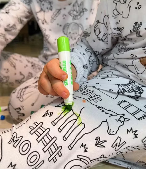 Pijama Coloreable Para Niños