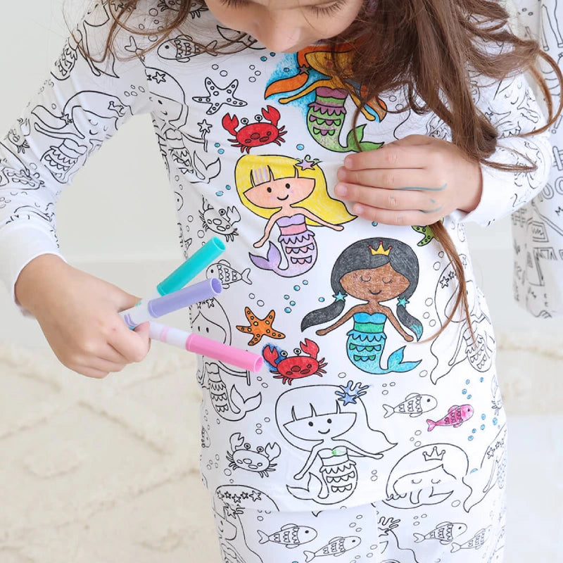 Pijama Coloreable Para Niños