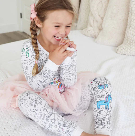 Pijama Coloreable Para Niños